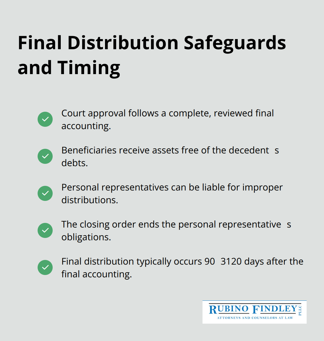 What court approval means and when beneficiaries receive assets - Palm Beach probate process